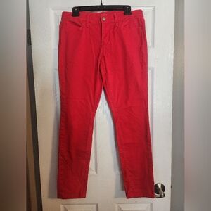 LOFT Modern Skinny Jeans Red Size 8